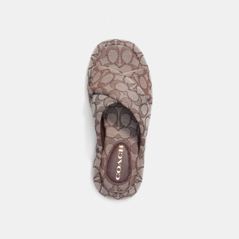 PENELOPE 經典 SIGNATURE 緹花面料涼鞋