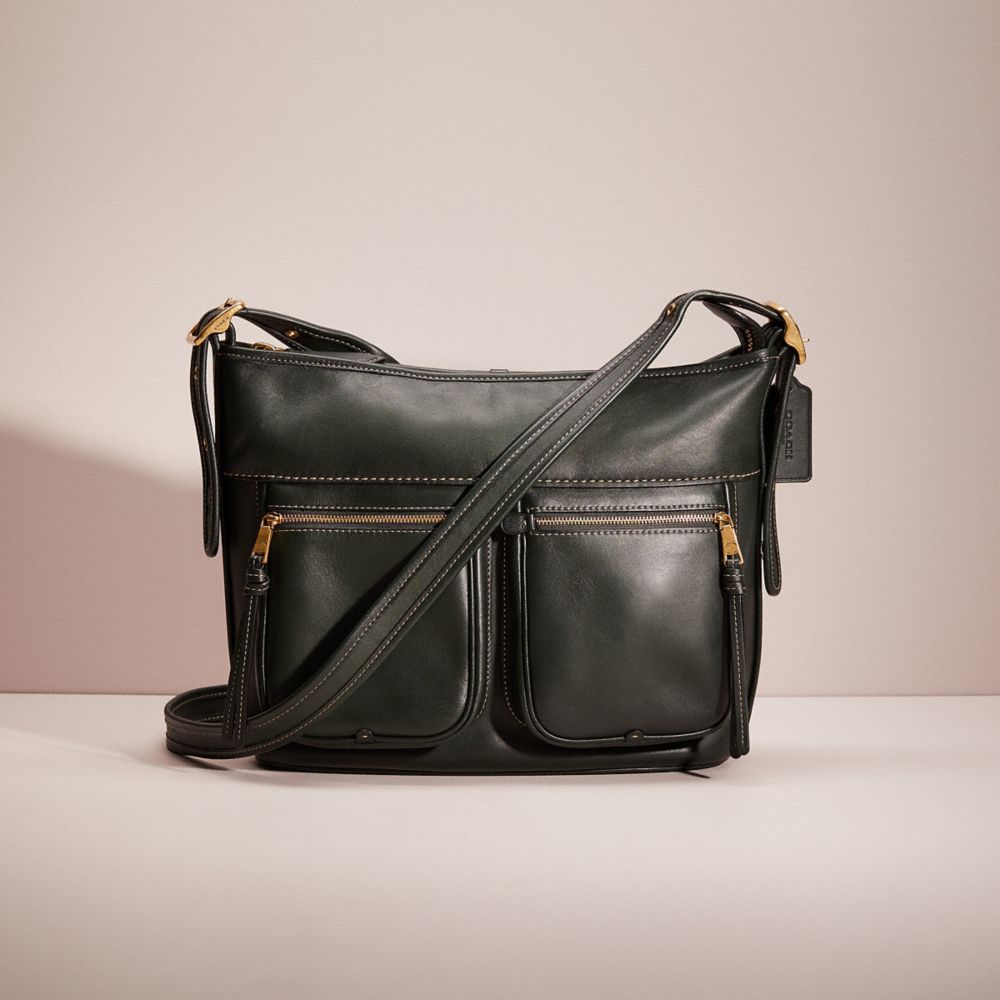 CI359 - Restored Andie Shoulder Bag Brass/Amazon Green