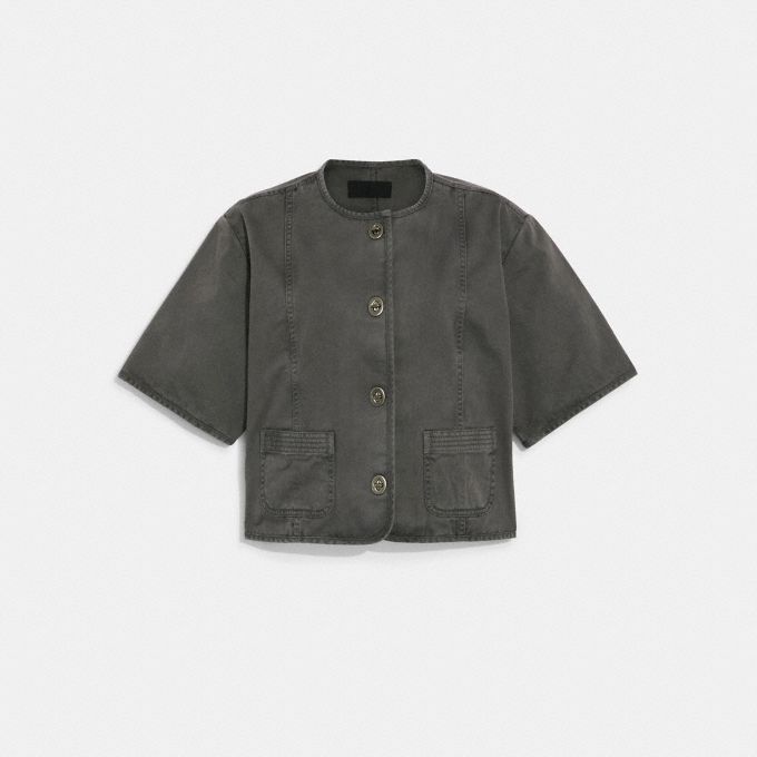 COACH Official Site Official page | WOVEN SET SHORT SLEEVE JACKET