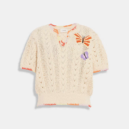 CI402 - Summer Crewneck Sweater Ivory Multi