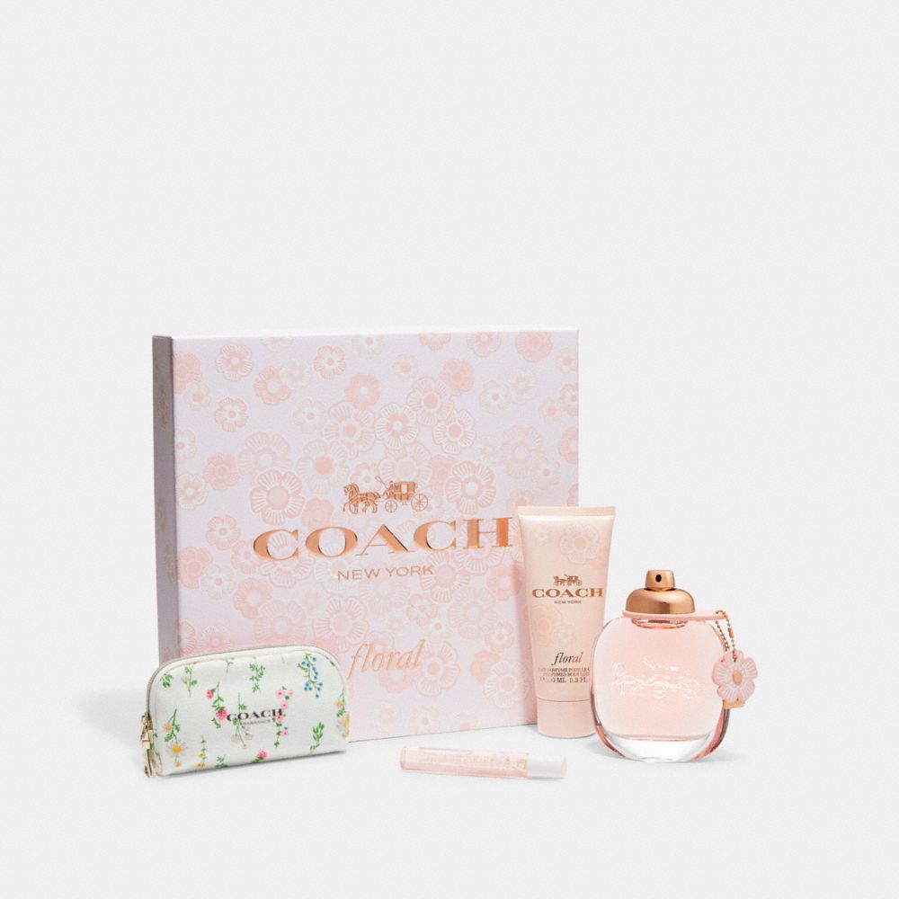 COACH CI449 Floral Eau De Parfum 4 Piece Gift Set Multi