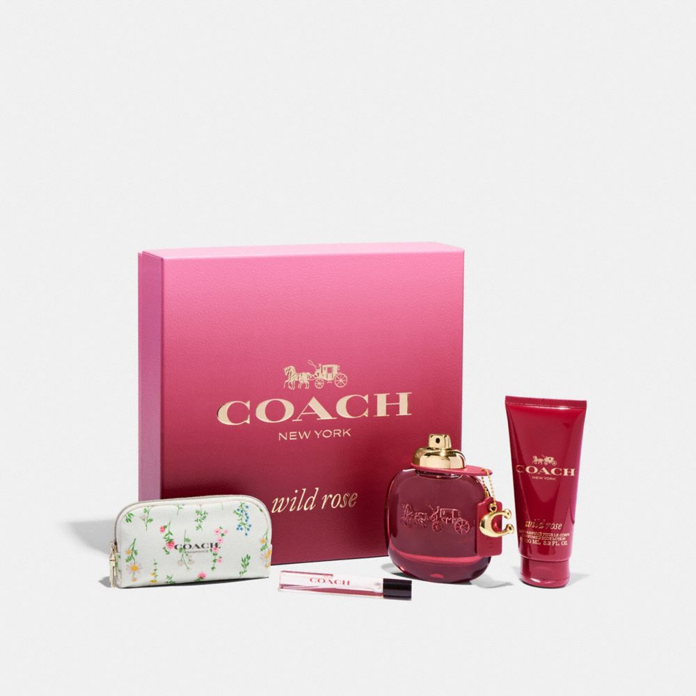 COACH CI452 Wild Rose Eau De Parfum 4 Piece Gift Set Multi