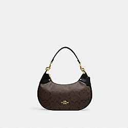 COACH CI791 Mara Hobo In Signature Canvas GOLD/BROWN BLACK