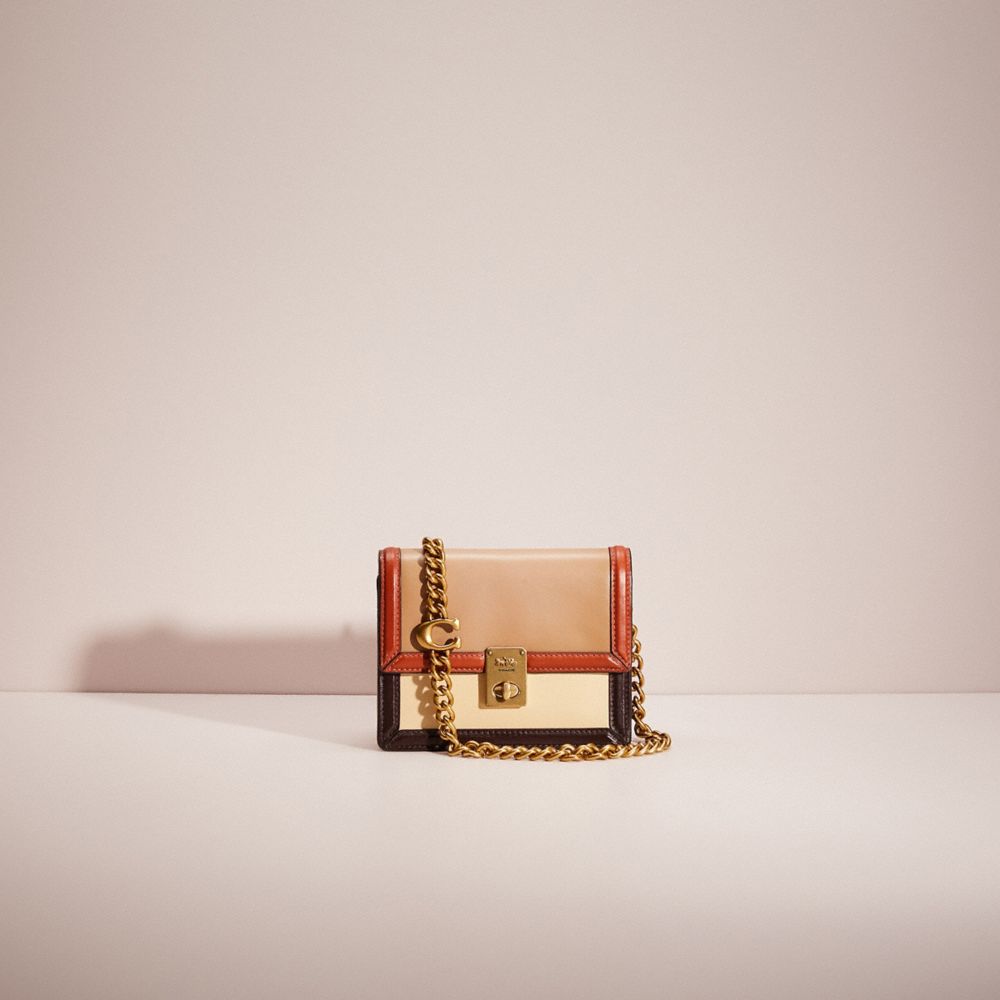 CJ097 - Upcrafted Hutton Belt Bag In Colorblock Brass/Taupe Ginger Multi