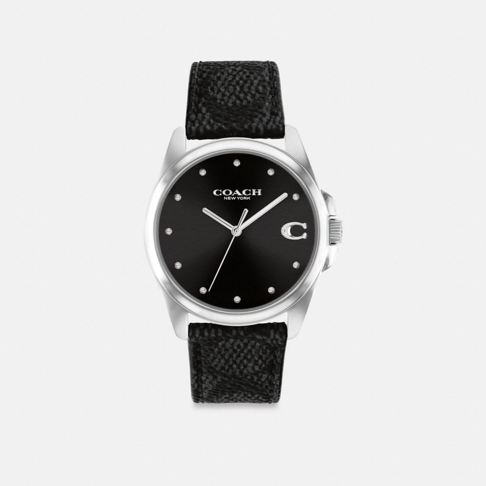 COACH CJ164 Greyson Watch, 36 Mm Charcoal