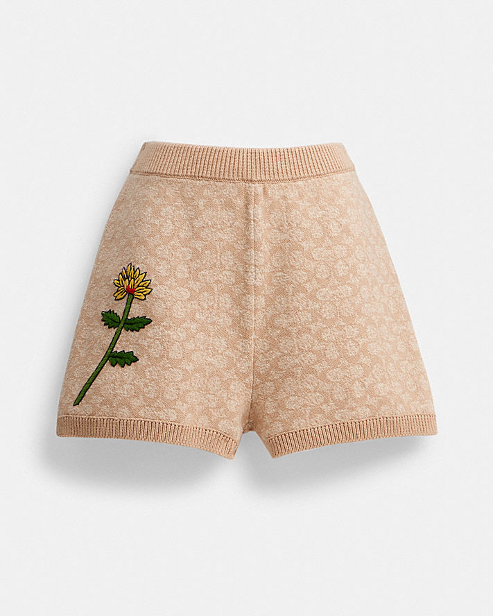 COACH X OBSERVED BY US SIGNATURE KNIT SET SHORTS
