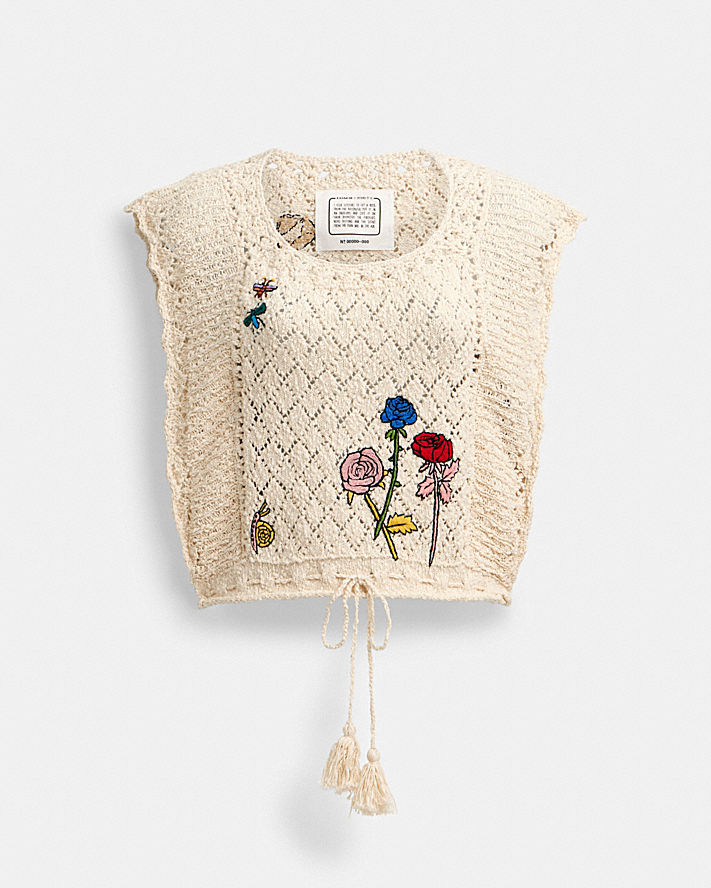 COACH X OBSERVED BY US POINTELLE CROP TOP