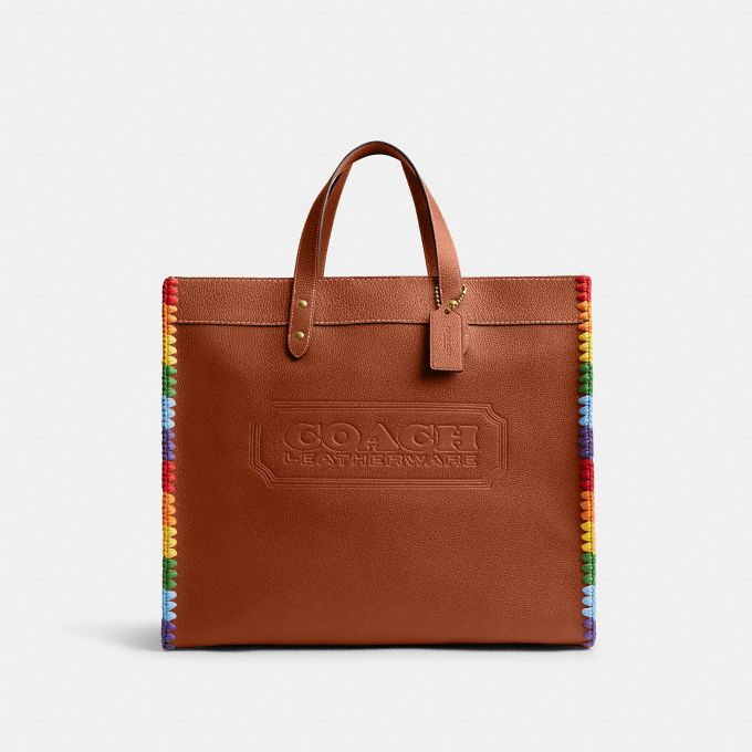 Coach sale tote rainbow