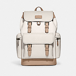 Sprint Backpack In Colorblock - CJ516 - Black Antique Nickel/Chalk/Steam