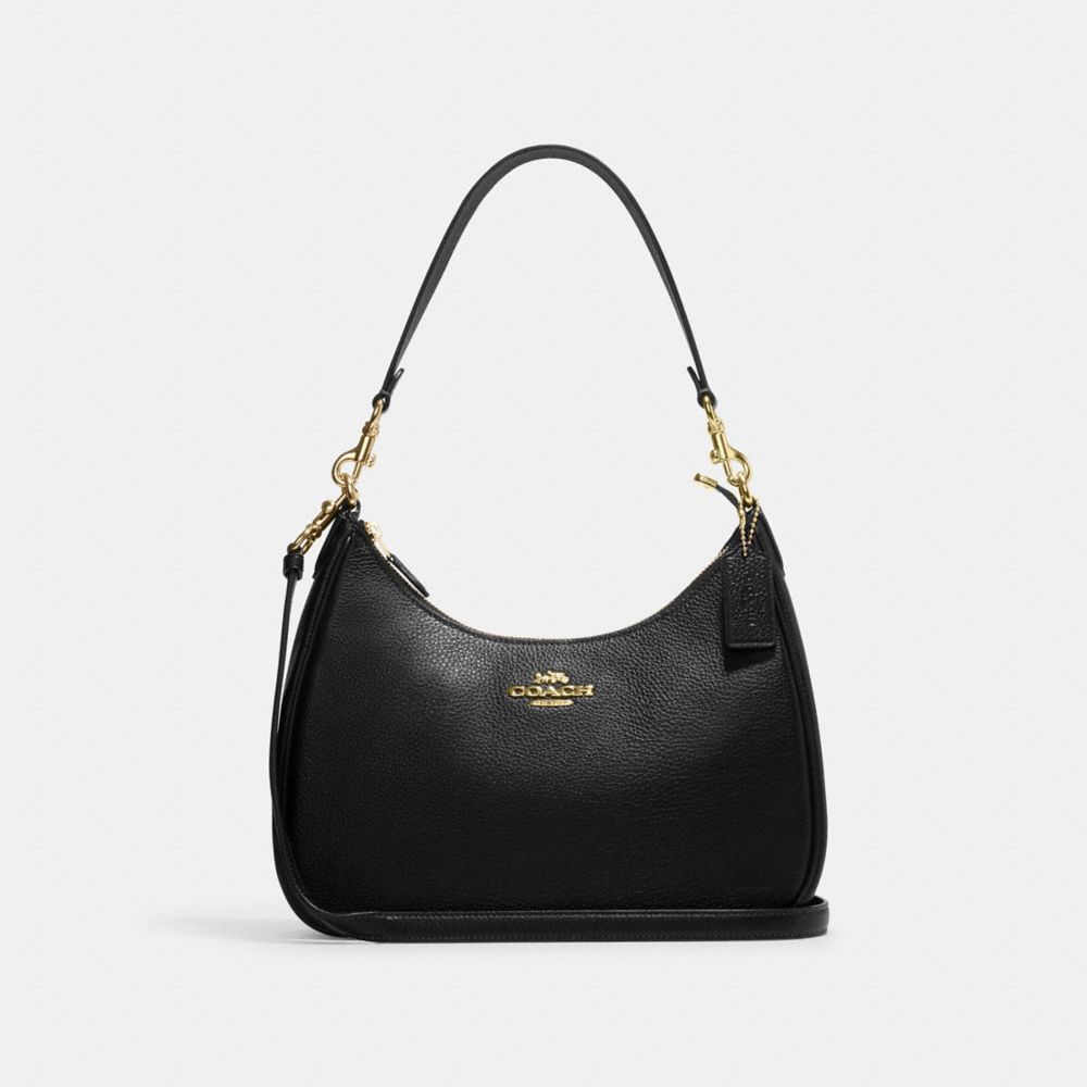 COACH CJ517 Teri Hobo GOLD/BLACK