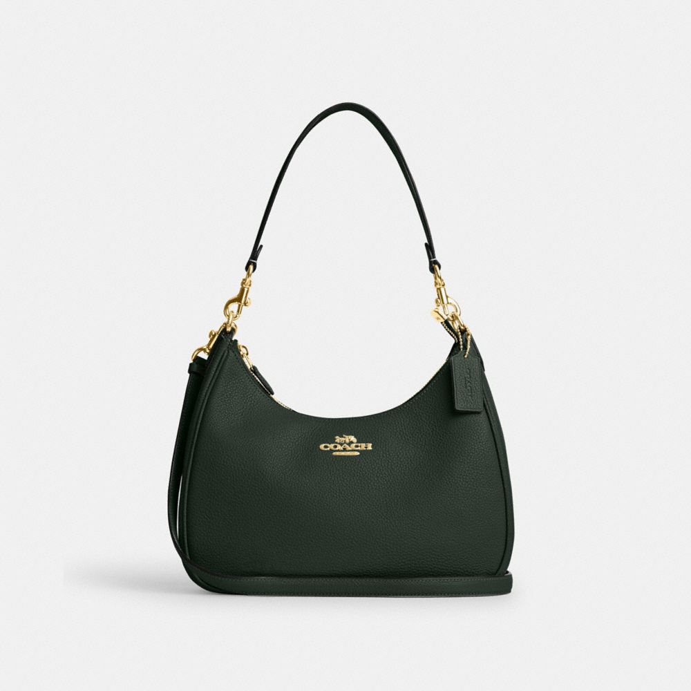 COACH CJ517 Teri Hobo GOLD/AMAZON GREEN