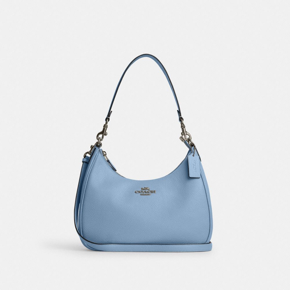 COACH CJ517 Teri Hobo GUNMETAL/CORNFLOWER