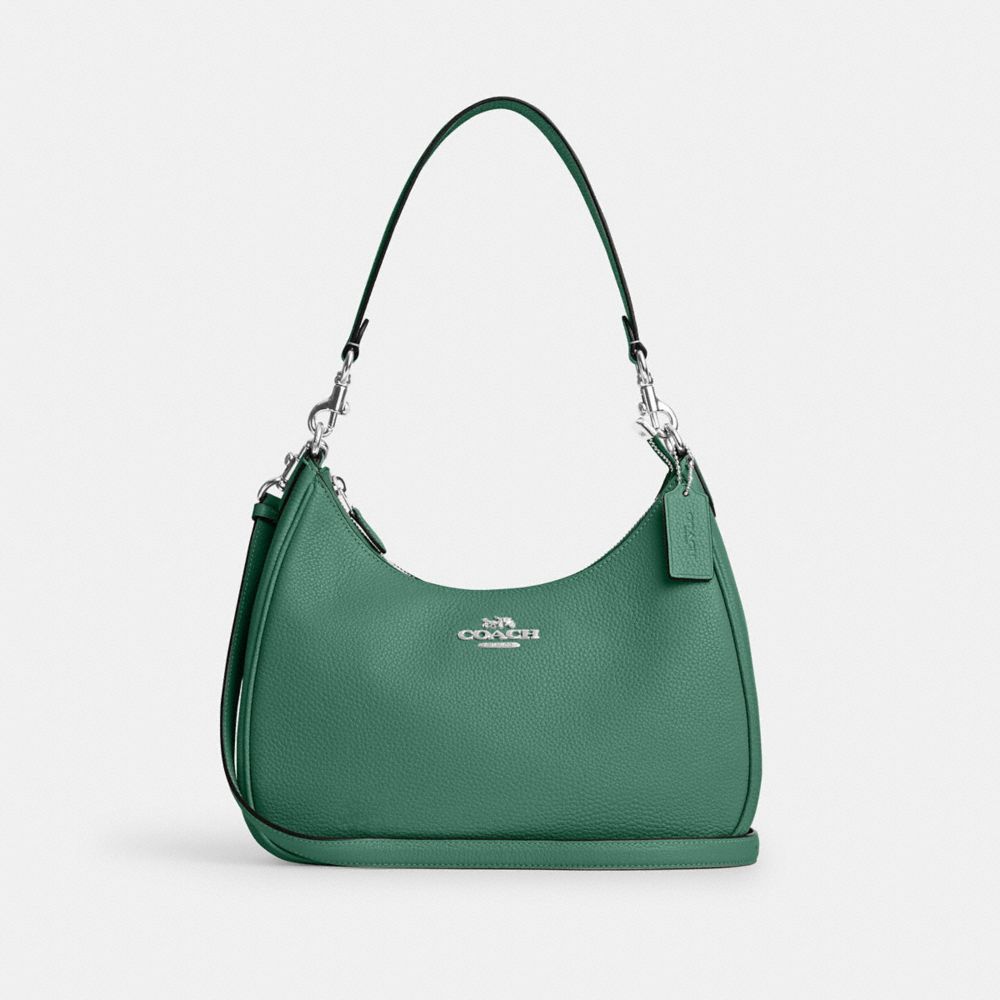Teri Hobo Bag - CJ517 - Silver/Bright Green