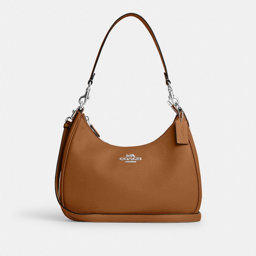 COACH CJ517 Teri Hobo SILVER/LIGHT SADDLE