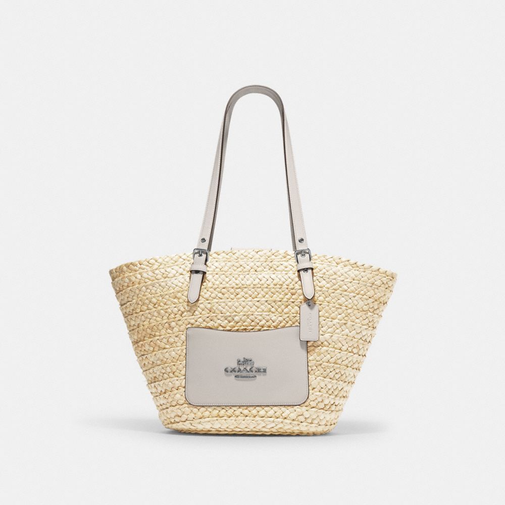 Large Tote - CJ518 - Silver/Natural/Chalk