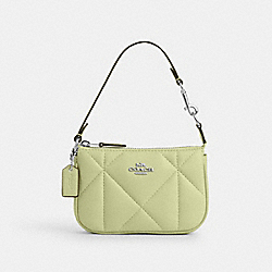 COACH CJ523 Nolita 15 With Puffy Diamond Quilting SILVER/PALE LIME