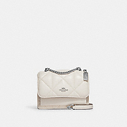 COACH CJ526 Mini Klare Crossbody With Puffy Diamond Quilting SILVER/CHALK