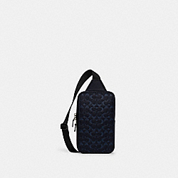 COACH CJ583 Sullivan Pack In Signature Leather BLACK ANTIQUE NICKEL/MIDNIGHT NAVY/DENIM