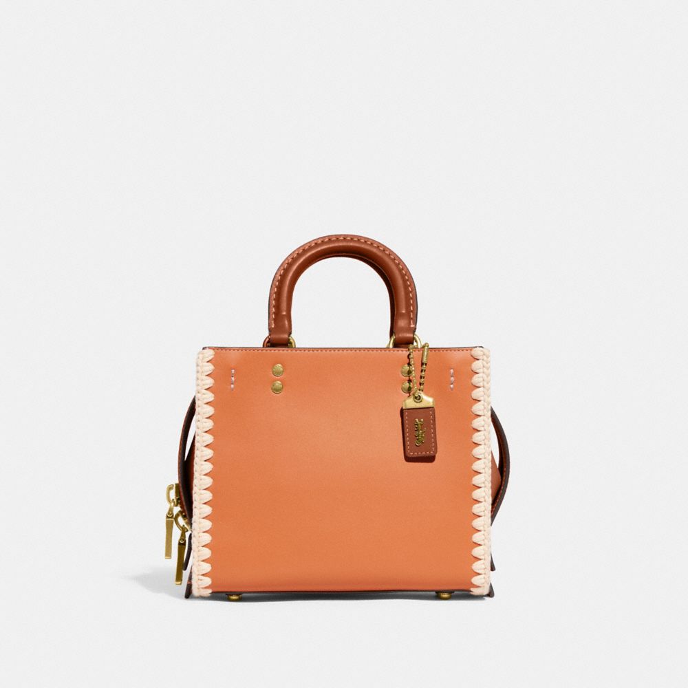 COACH CJ636 Rogue 20 With Crochet Brass/Faded Orange