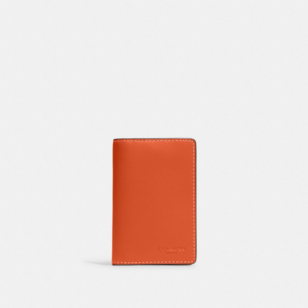 Id Wallet - CJ728 - Gunmetal/Bright Orange