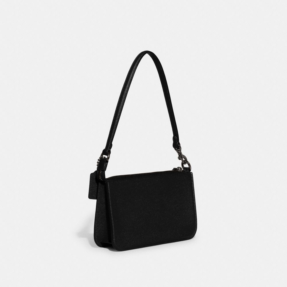 POUCH BAG WITH SIGNATURE CANVAS INTERIOR