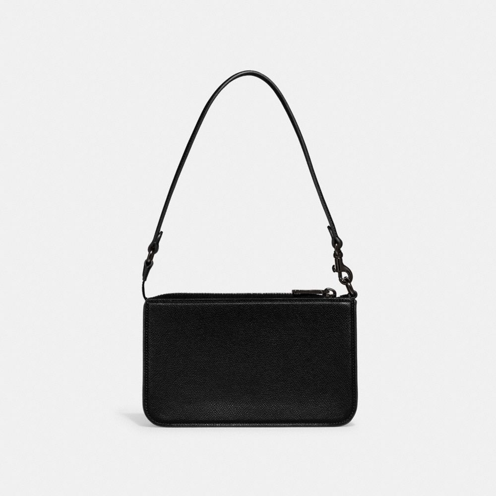 POUCH BAG WITH SIGNATURE CANVAS INTERIOR