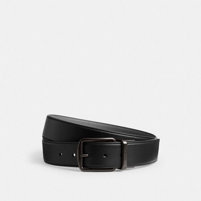 HARNESS BUCKLE CUT-TO-SIZE REVERSIBLE BELT, 38MM