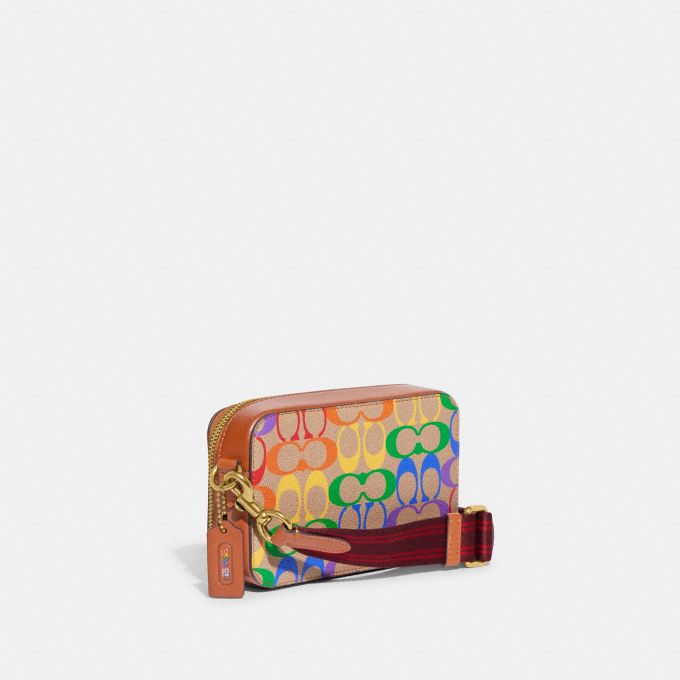 Rainbow discount coach purse