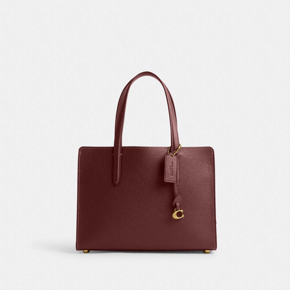 COACH CJ806 Carter Carryall 28 BRASS/WINE