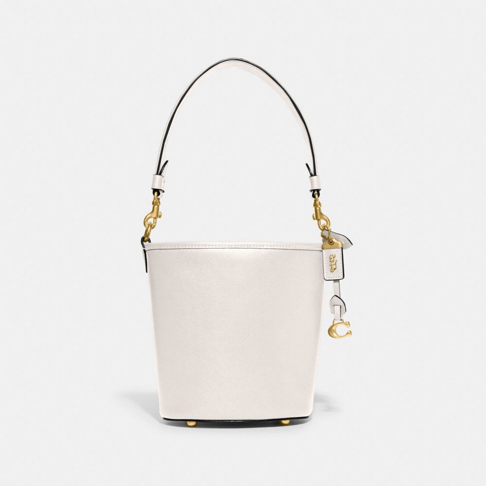 CJ827 - Dakota Bucket Bag 16 Brass/Chalk