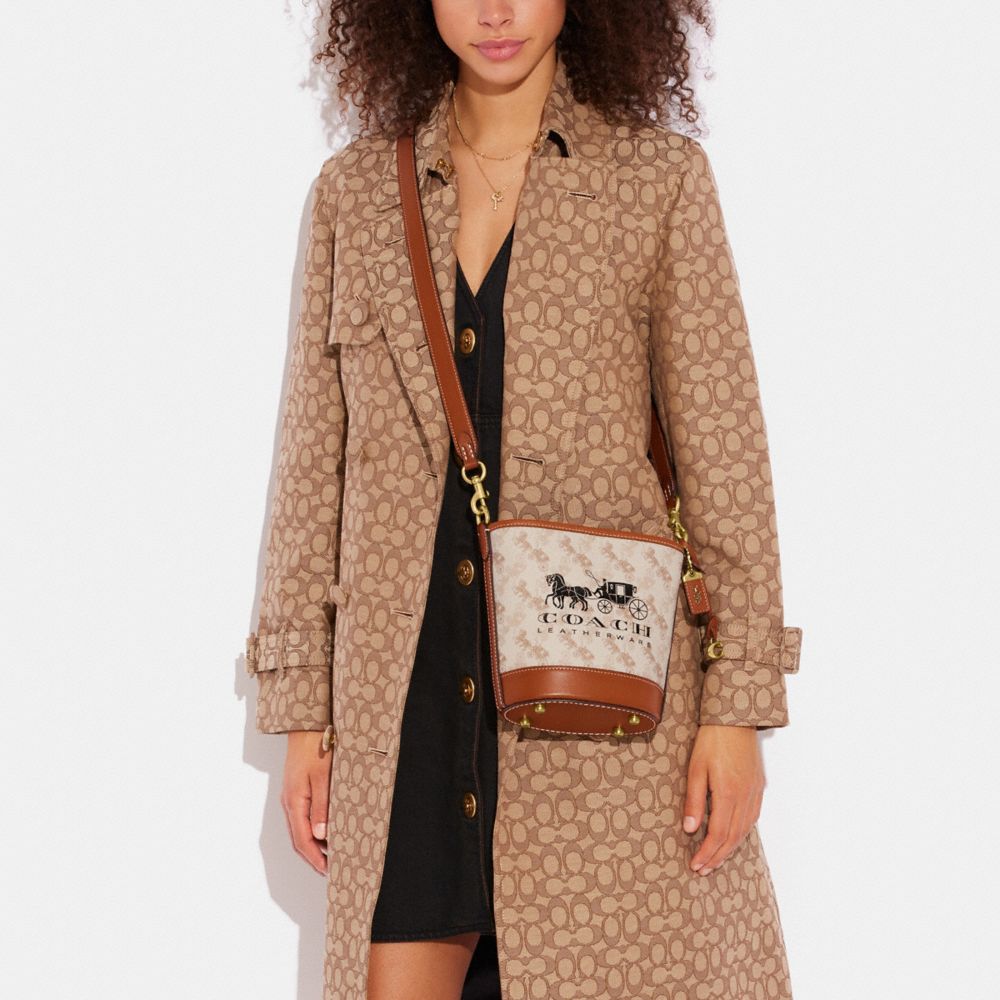 DAKOTA 16 馬車主題圖案水桶包