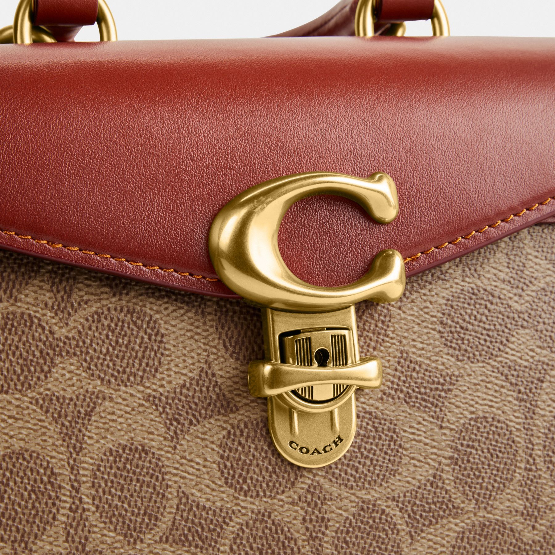 SAMMY 21 經典SIGNATURE 帆布頂部提把手袋| COACH 官方網站Official page