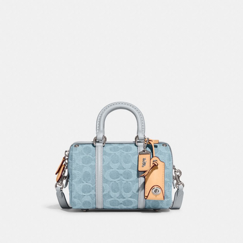 Coach Blue Leather Mini Bennett Satchel Coach