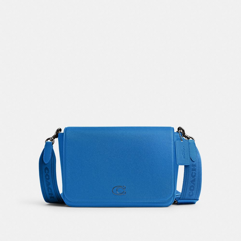 MESSENGER BAG WITH SIGNATURE CANVAS INTERIOR