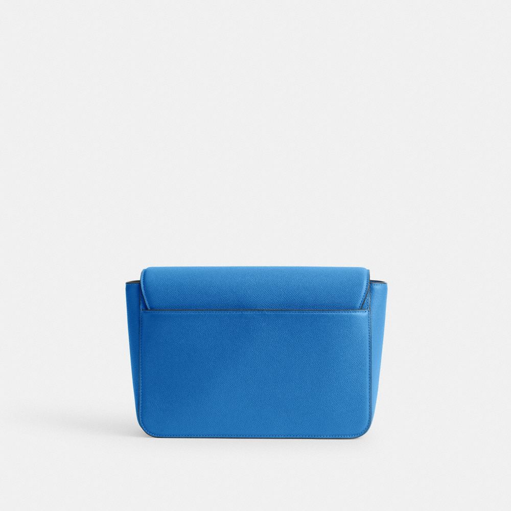 MESSENGER BAG WITH SIGNATURE CANVAS INTERIOR