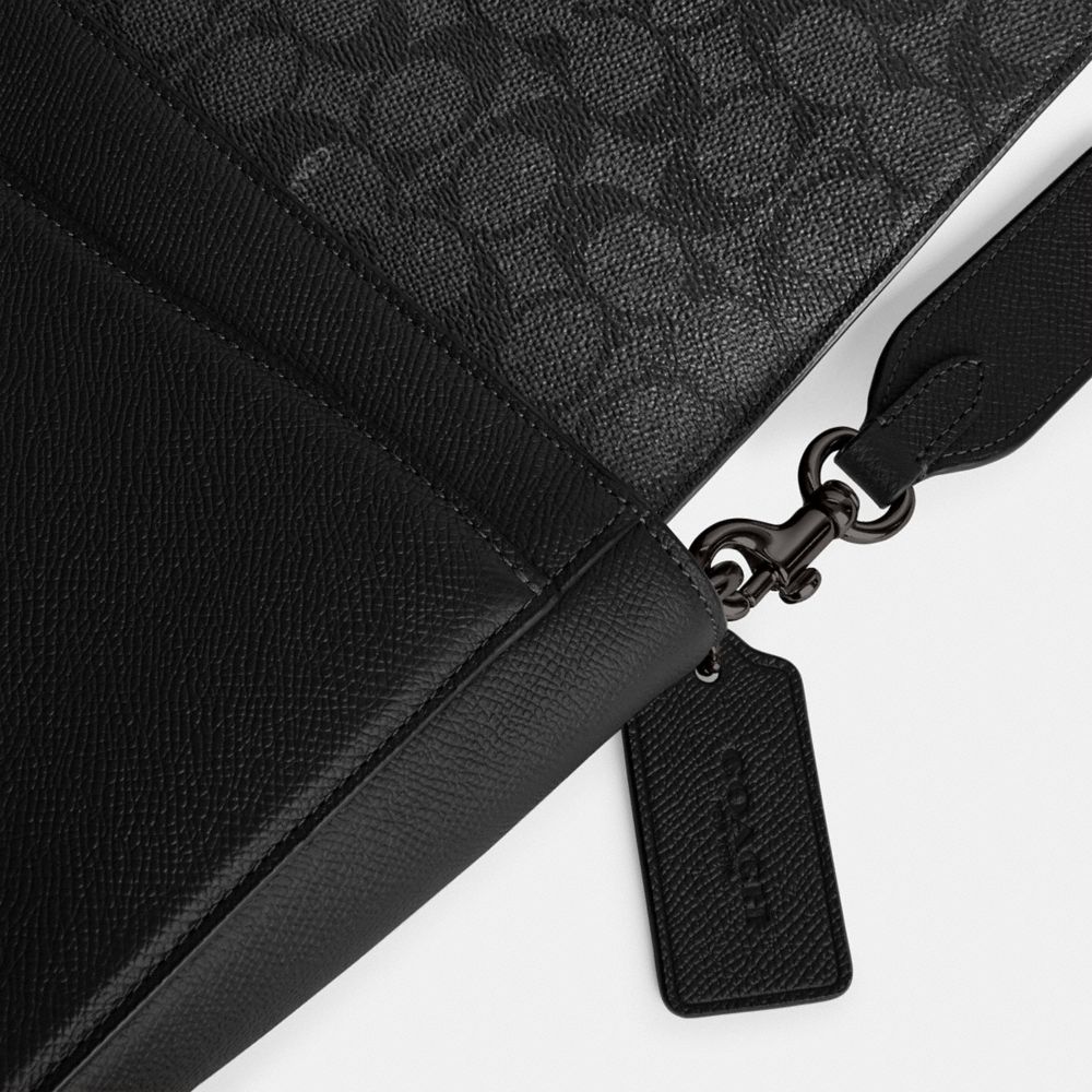 MESSENGER 經典 SIGNATURE 帆布襯裡手袋