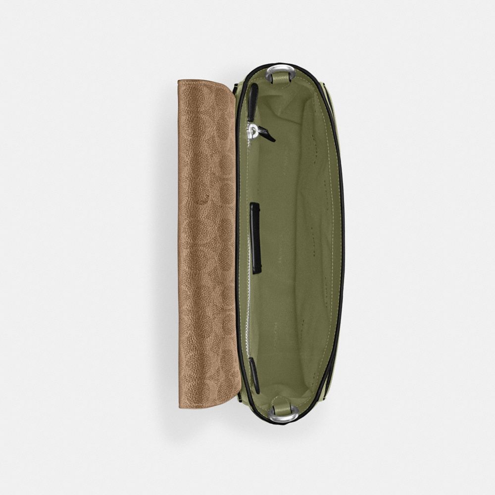 MESSENGER 經典 SIGNATURE 帆布襯裡手袋