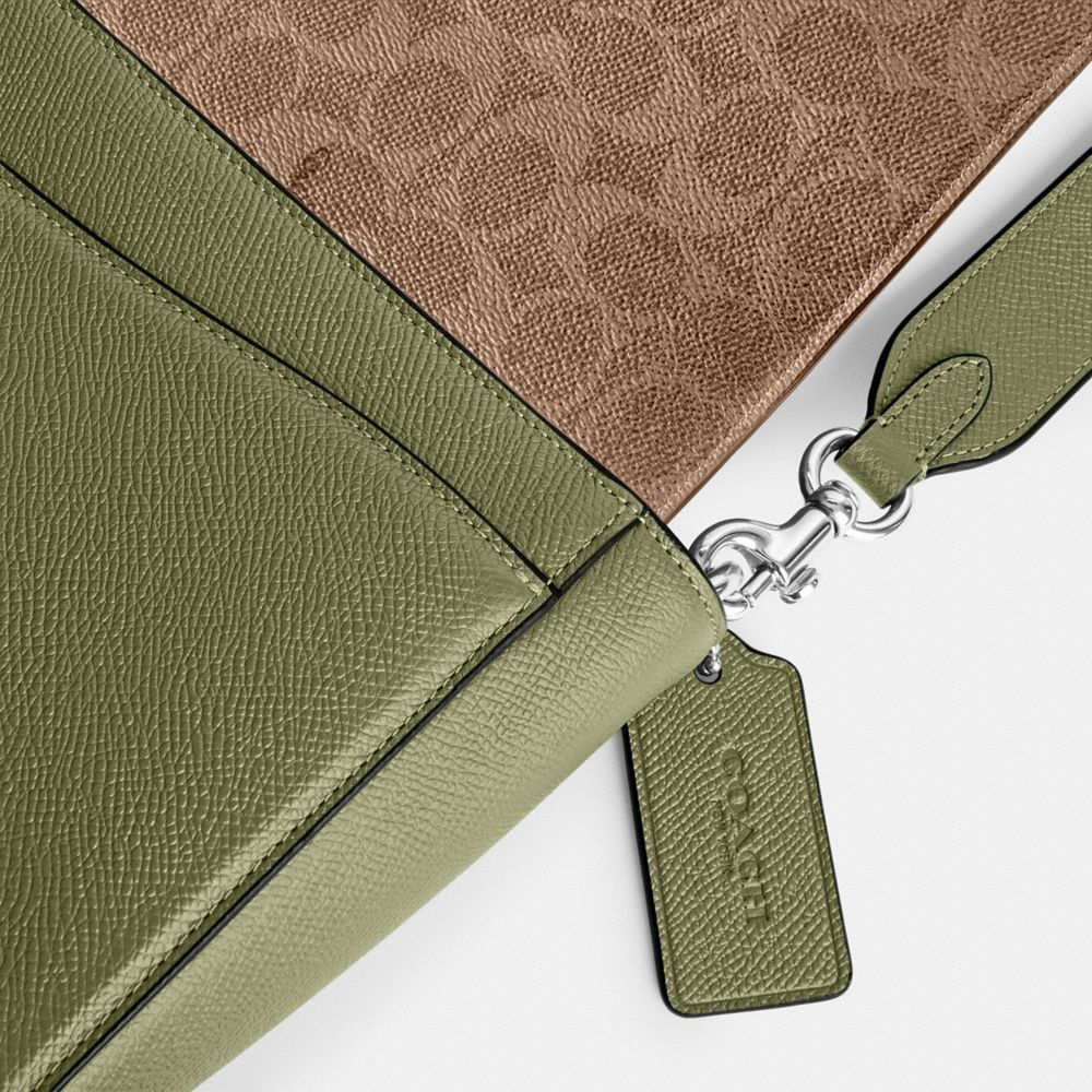 MESSENGER 經典 SIGNATURE 帆布襯裡手袋