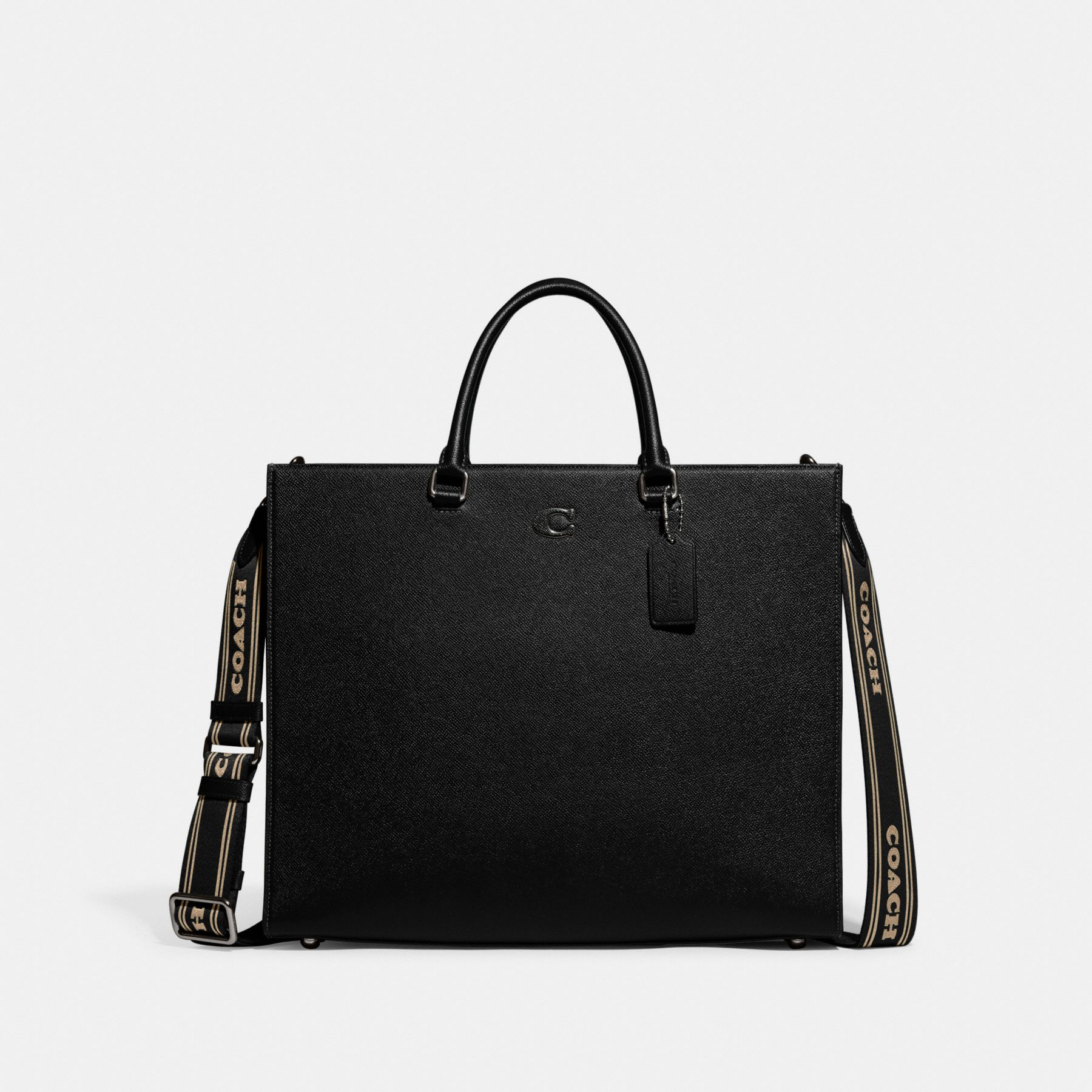 TOTE 40 經典SIGNATURE 帆布襯裡托特手袋| COACH 官方網站