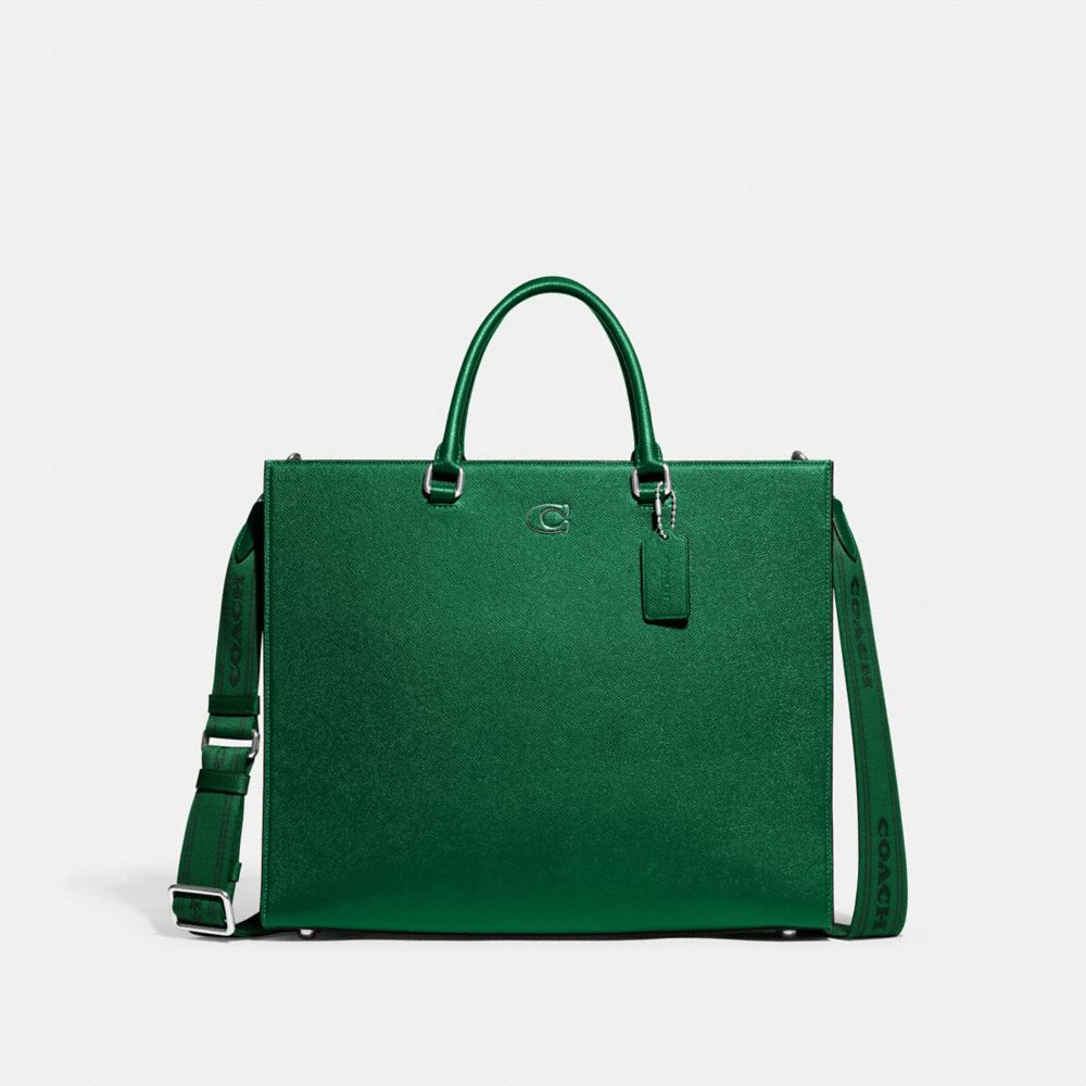 CJ844 - Tote 40 With Signature Canvas Interior Green