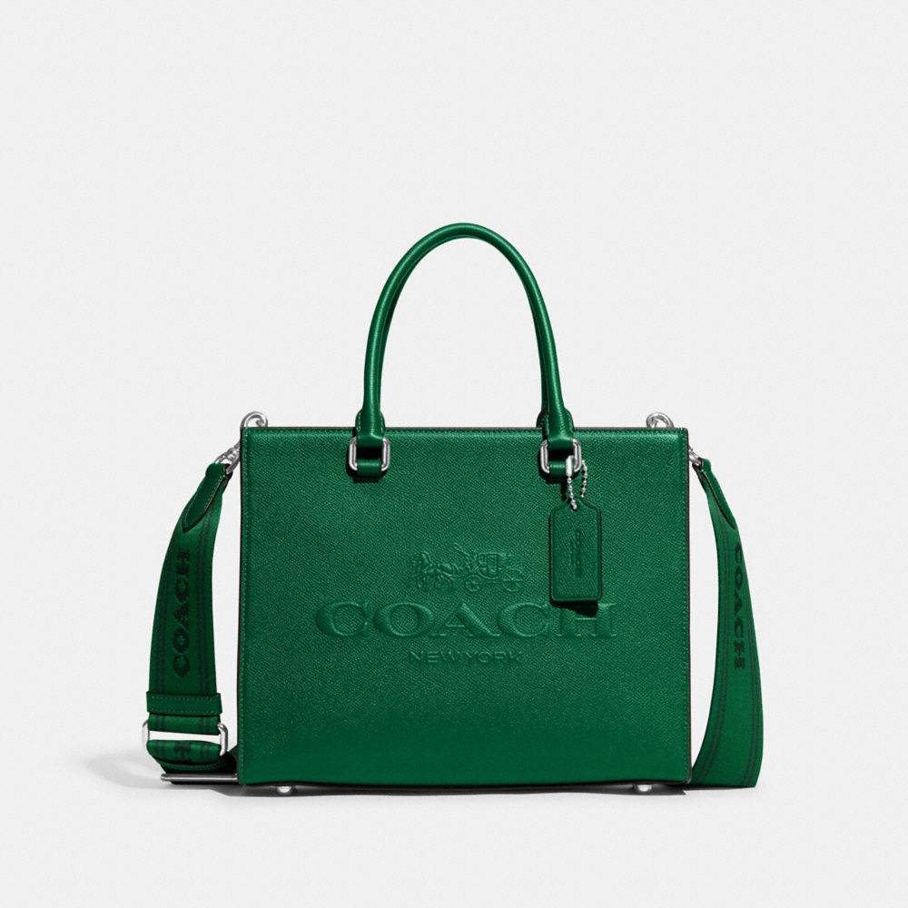 Tote With Signature Canvas - CJ845 - Green