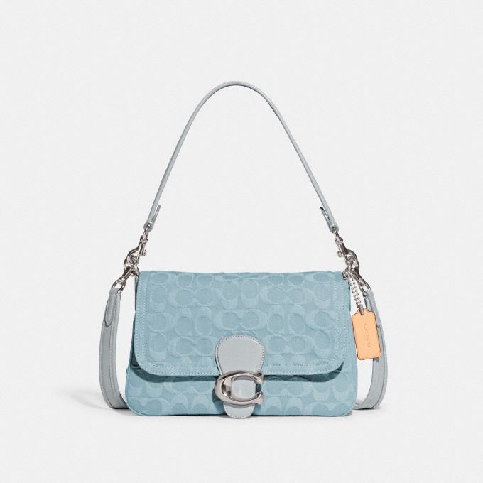 Blue best sale coach handbag