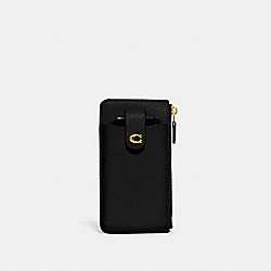 COACH CJ866 Essential Phone Wallet BRASS/BLACK
