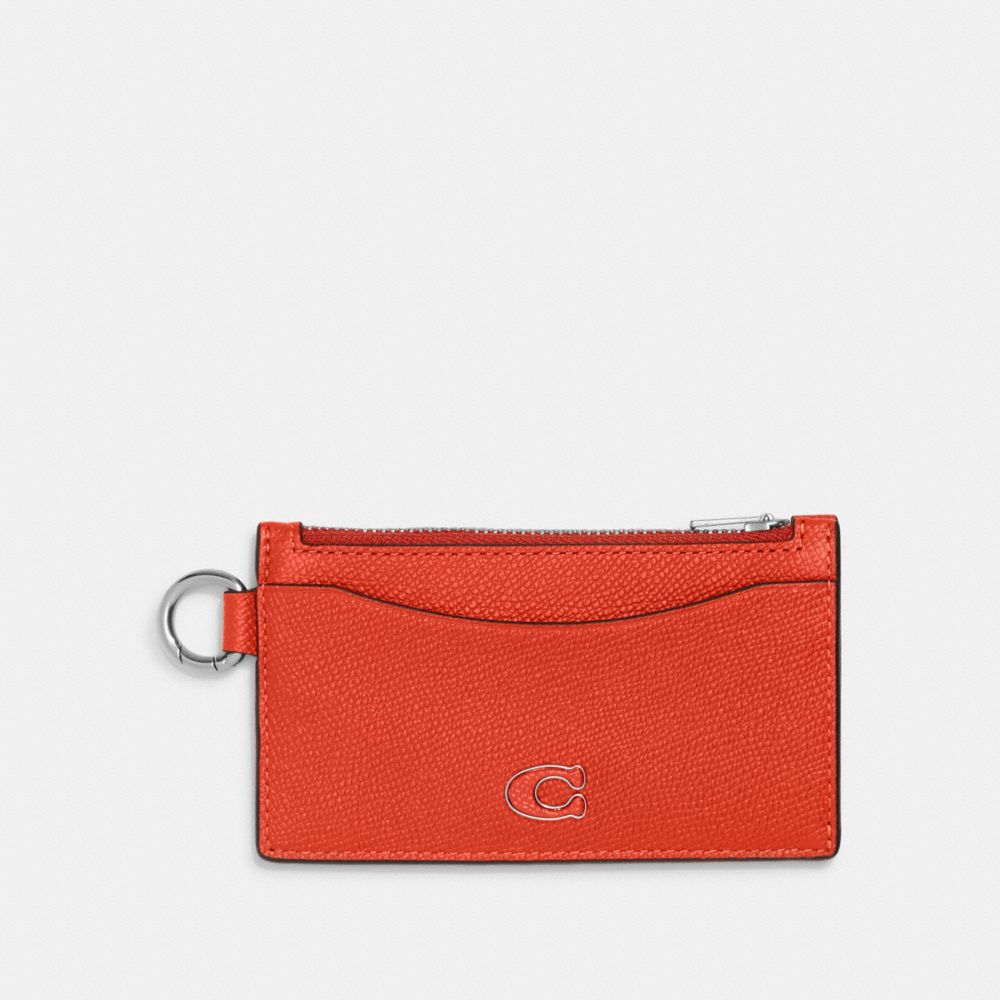 COACH CJ879 Zip Card Case Sun Orange