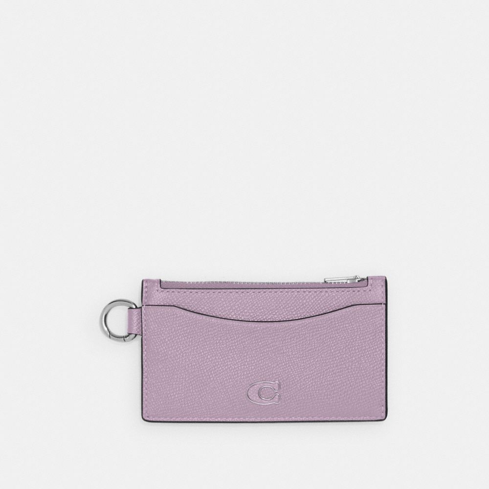 COACH CJ879 Zip Card Case SOFT PURPLE