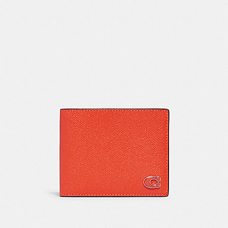 COACH CJ880 3 In 1 Wallet With Signature Canvas Interior Sun-Orange