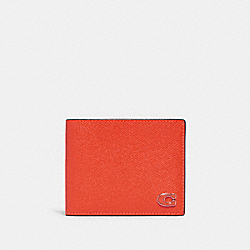 3 In 1 Wallet With Signature Canvas Interior - CJ880 - Sun Orange