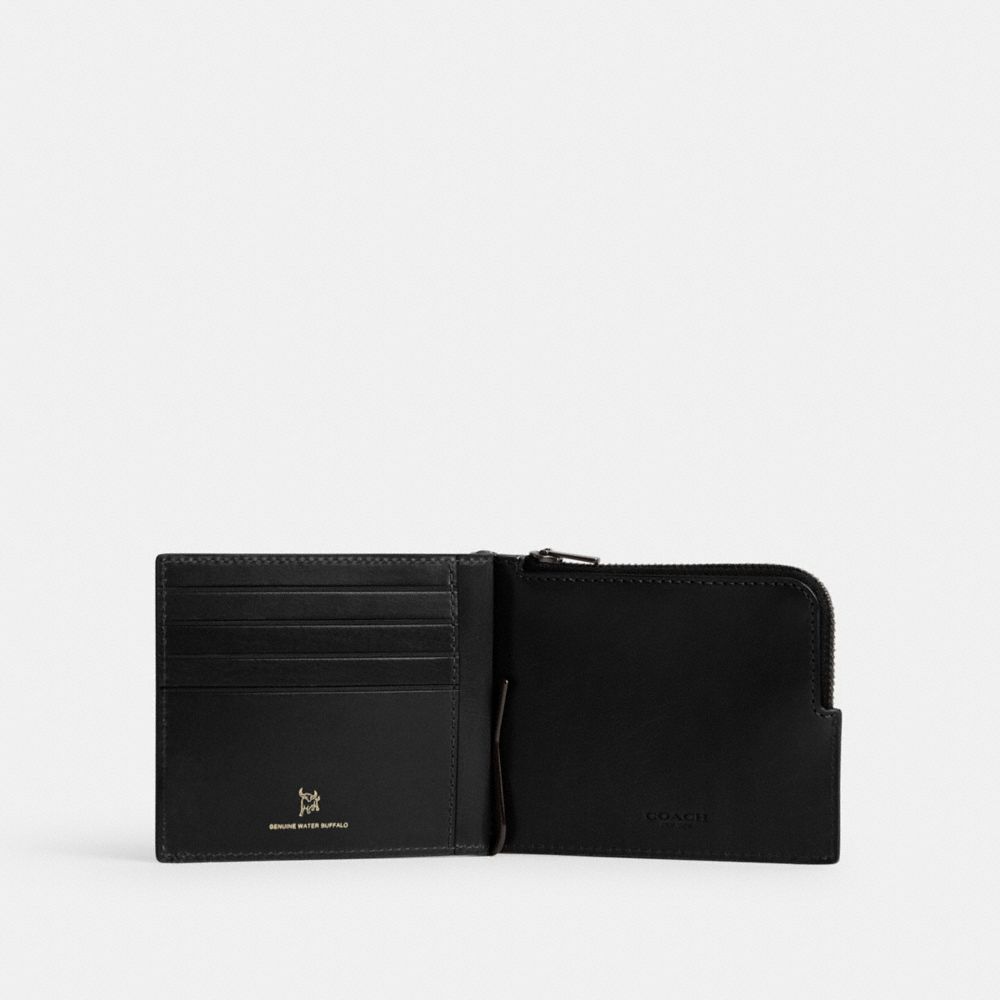 BOXED BILLFOLD WALLET WITH MONEY CLIP