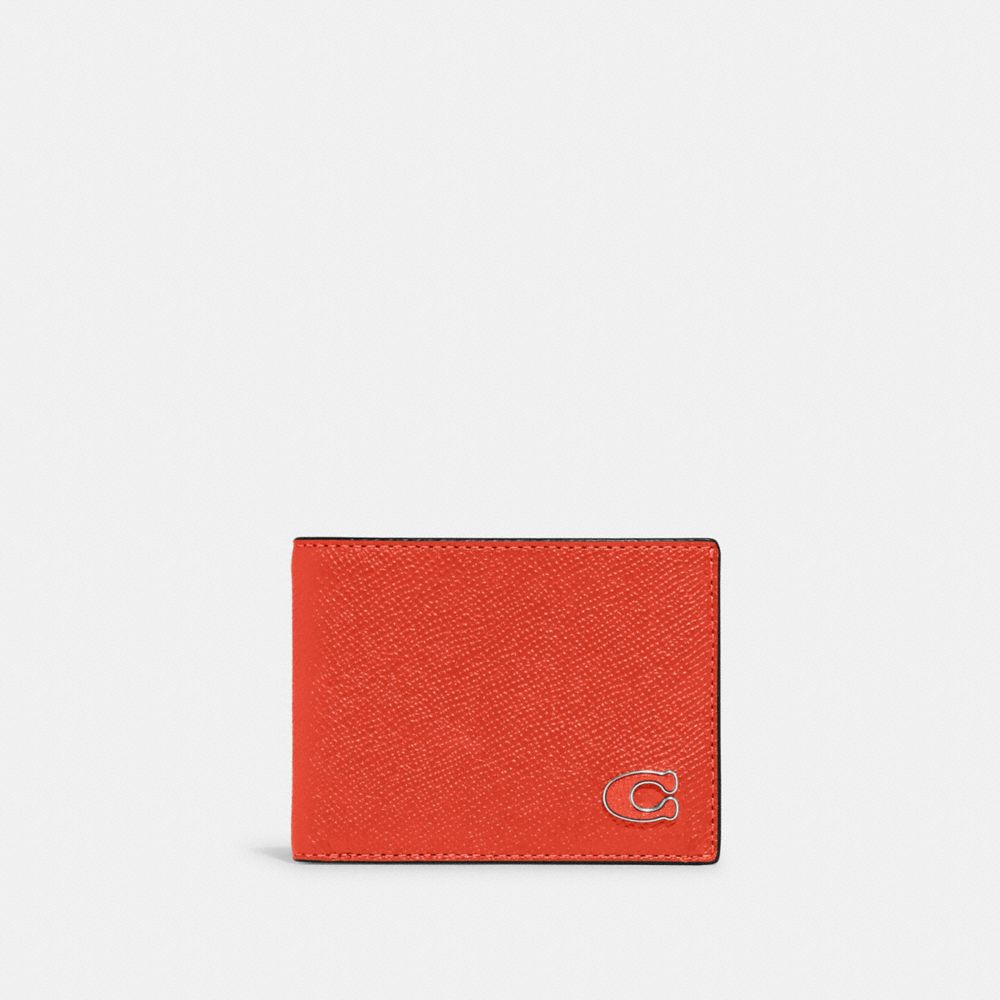 COACH CJ947 Slim Billfold Wallet SUN ORANGE