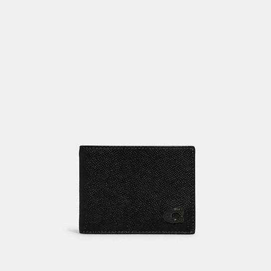 CJ947 - Slim Billfold Wallet Black
